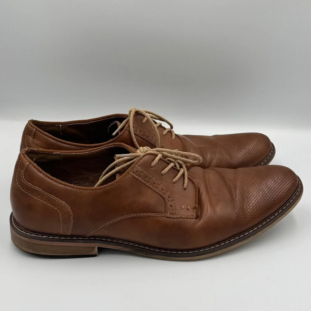 Madden Brown Leather Cap Toe Oxford Shoes Size 13 NO BOX